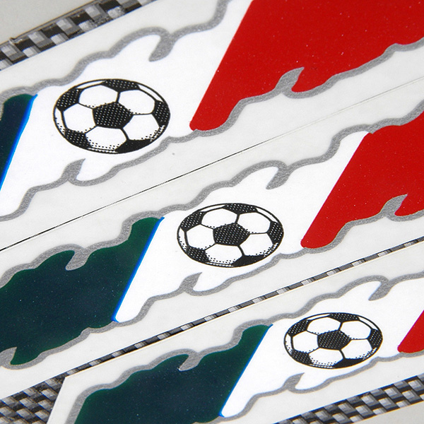 Italian Flag&Soccor Ball Sticker Set