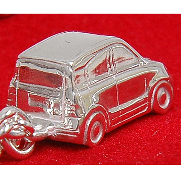 FIAT New Panda Sterling Silver Key Ring