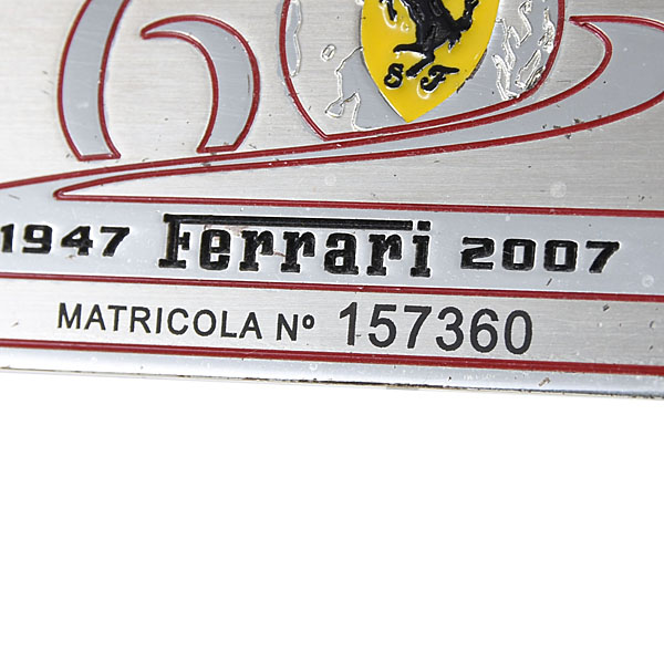 Ferrari 60anni Interior Plate